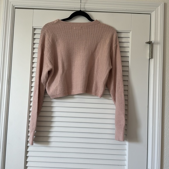 Abound pale pink cropped sweater - Picture 2 of 3